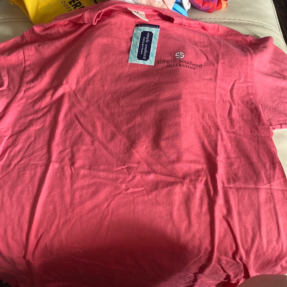 Messy bun having fun pinky simply southern shirt